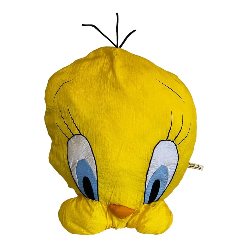 Looney Toons Tweety Bird Vintage Plush Pillow Stuffed Animal Toy 1994